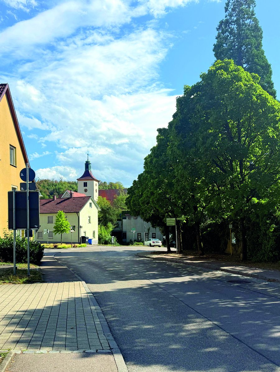 Blick auf den künftigen Standort des neuen DRK-Heims im Herzen von Essingen.